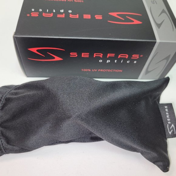 Serfas Mash Sunglasses Gloss Black With Silver Lenses #5011 Retail $50 - Picture 6 of 13